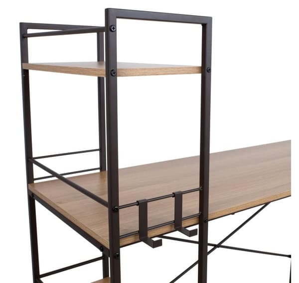 Työpöytä STUDY 120x51xH120cm, tammi/ruskea