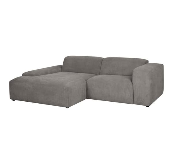 Kulmasohva LEHTE vasen kulma, harmaa
