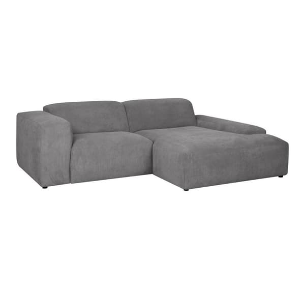 Kulmasohva LEHTE oikea kulma, harmaa