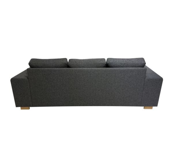 Corner sofa DAGMAR dark grey