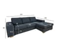 Pikkukuva 2 / 7: Corner sofa DAGMAR dark grey