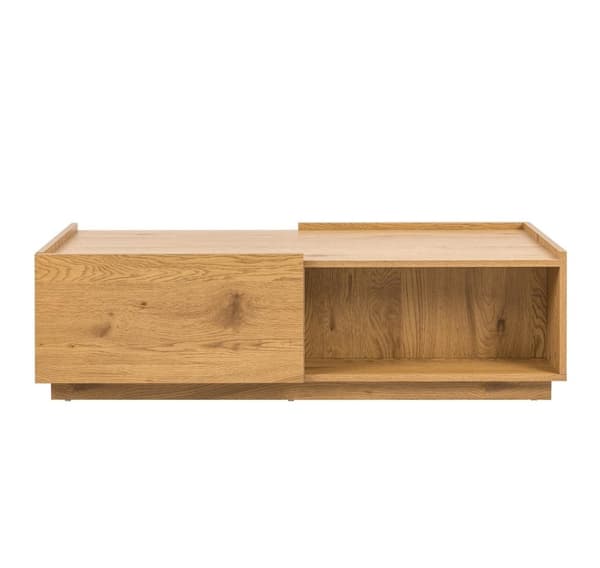 Soffbord SACHA 120x60xH35cm, melamin med ekbark