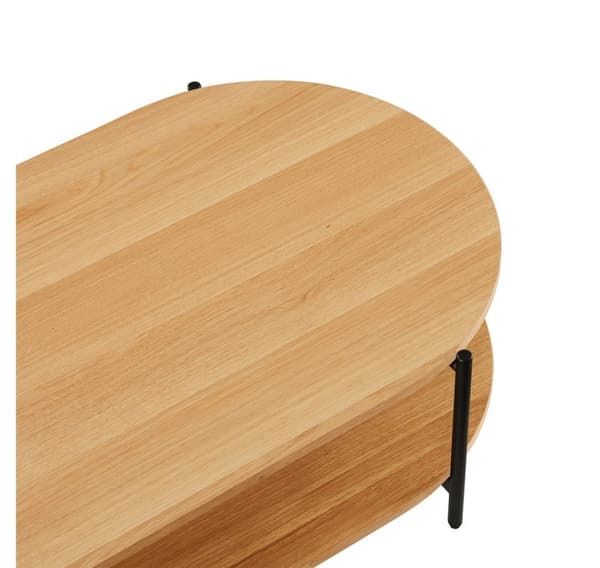 Sofabord DAVIA 115x60xH34cm, eik