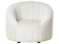 Miniatyrbild 5 av 11: 6-sits soffgrupp Off-white sammet Modernt vardagsrum med sittplatser Retro design Puffad sits Låg rygg