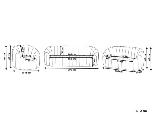 Sofasæt Stof Hvid Velour 6 Personers Sofagruppe 3 2 1 Flydersofa Design Stue Indretning Sofa og Lænestol Sæt