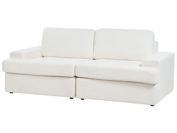Sofasæt Hvid Boucle 5 Personers Sofagruppe Flydersofa Design Stue Indretning Sofa og Lænestol Sæt