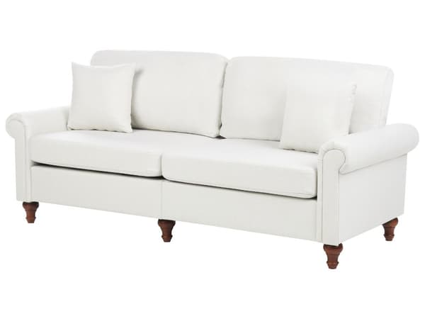 2 + 3 personers sofasæt med hvide rullearme Puder Stue Traditionel Moderne