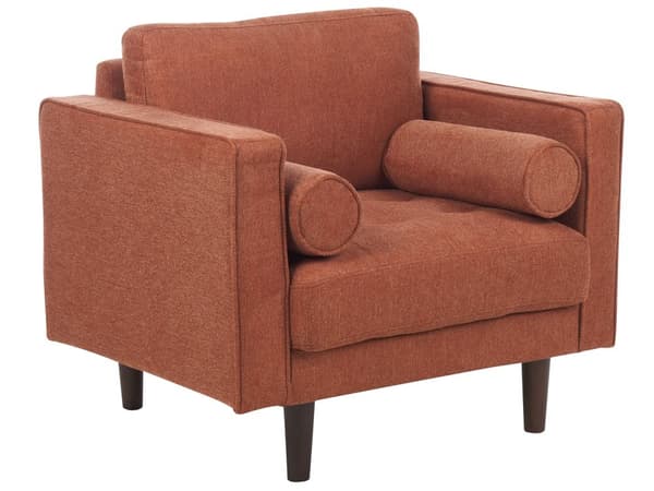 Sofasæt Brun Stof 3 Personers Sofagruppe 2 1 Sofa og Lænestol Sæt Design Stue Indretning