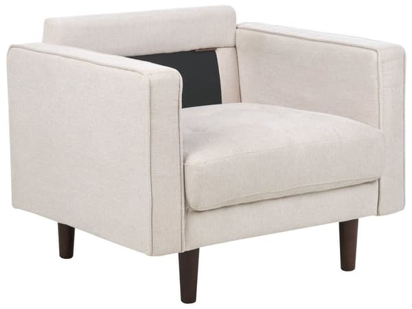 Sofasæt Beige Stof 4 Personers Sofagruppe 3 1 Sofa og Lænestol Sæt Design Stue Indretning