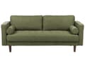 Miniatyrbillede 4 af 11: Sofasæt Grøn Stof 4 Personers Sofagruppe 3 1 Sofa og Lænestol Sæt Design Stue Indretning