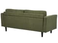 Miniatyrbillede 6 af 11: Sofasæt Grøn Stof 4 Personers Sofagruppe 3 1 Sofa og Lænestol Sæt Design Stue Indretning