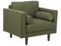 Miniatyrbillede 7 af 11: Sofasæt Grøn Stof 4 Personers Sofagruppe 3 1 Sofa og Lænestol Sæt Design Stue Indretning