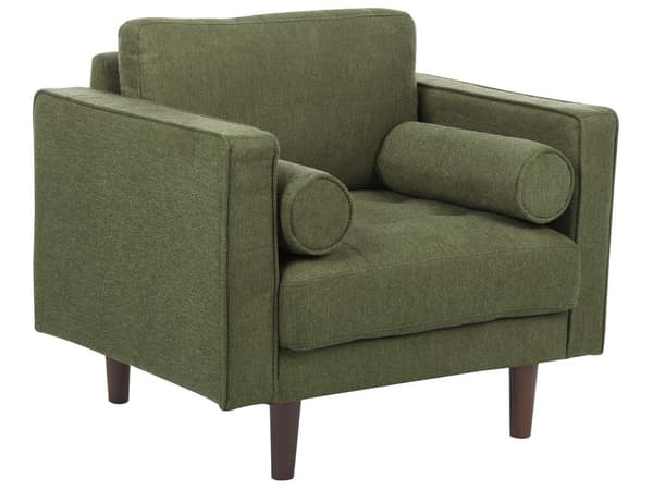 Sofasæt Grøn Stof 4 Personers Sofagruppe 3 1 Sofa og Lænestol Sæt Design Stue Indretning