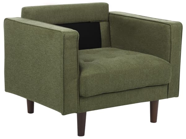 Sofasæt Grøn Stof 4 Personers Sofagruppe 3 1 Sofa og Lænestol Sæt Design Stue Indretning