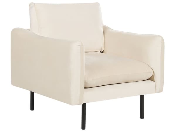 Sohvaryhmä vaalea beige viidelle samettiverhoilu alumiinijalat pehmusteet moderni retro