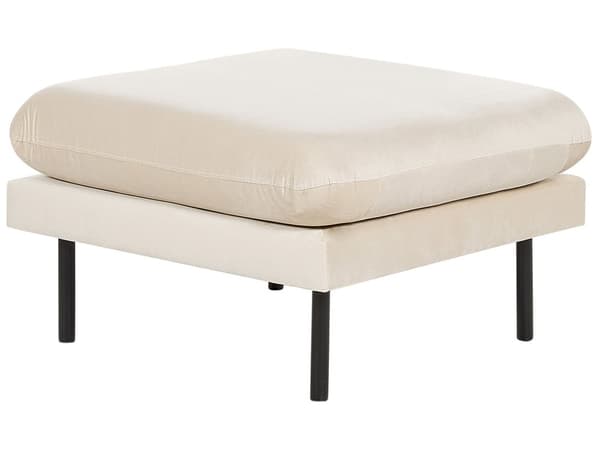 Sohvaryhmä vaalea beige viidelle samettiverhoilu alumiinijalat pehmusteet moderni retro