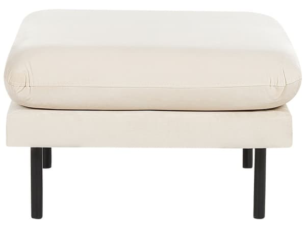 Sohvaryhmä vaalea beige viidelle samettiverhoilu alumiinijalat pehmusteet moderni retro