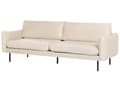Miniatyrbillede 5 af 11: Gruppe af sofaer lys beige 4-personers fløjlspolstring aluminiumsben hynder moderne retro