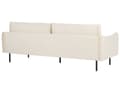 Miniatyrbillede 6 af 11: Gruppe af sofaer lys beige 4-personers fløjlspolstring aluminiumsben hynder moderne retro