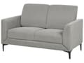 Miniatyrbild 7 av 11: Soffgrupp Grå Polyestertyg Klädsel 3 + 2 + 1 Sits Loveseat Soffa Fåtölj Vardagsrum Möbler