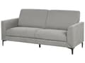 Miniatyrbild 10 av 11: Soffgrupp Grå Polyestertyg Klädsel 3 + 2 + 1 Sits Loveseat Soffa Fåtölj Vardagsrum Möbler