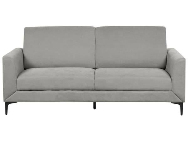 Soffgrupp Grå Polyestertyg Klädsel 3 + 2 + 1 Sits Loveseat Soffa Fåtölj Vardagsrum Möbler