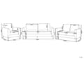Miniatyrbillede 3 af 11: Sofasæt Grå Stof Polyester 6 Personers Sofagruppe Design Stue Indretning