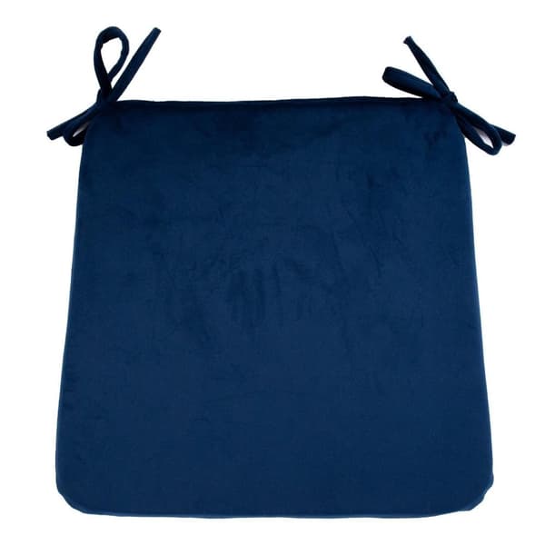 Sæt med 2 produkter. Hynde VELVET 2, til stol 39x39cm, blå