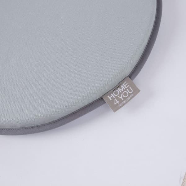 Sæt med 2 produkter. Pude MY COTTON til stol D39cm, lysegrå