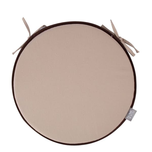 Sæt med 2 produkter. Pude MY COTTON til stol D39cm, lys beige