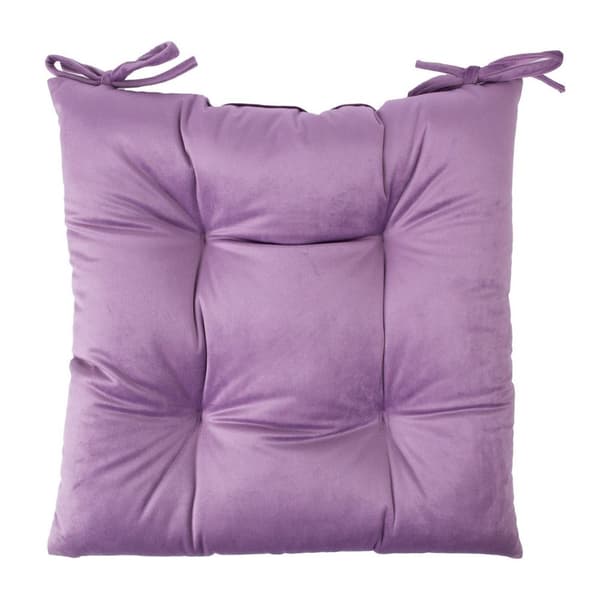 Sæt med 2 produkter. Stolehynde VELVET 2, 40x40cm, lilla