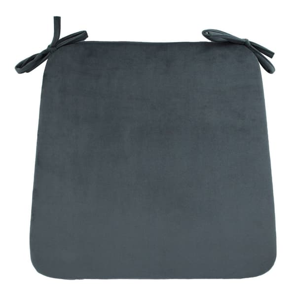 Sæt med 2 produkter. Hynde VELVET til stol 39x39cm, grå