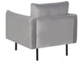 Miniatyrbillede 9 af 11: Sofasæt Grå Velour 5 Personers Sofagruppe Moderne Design Stue Indretning Sofa og Lænestol Sæt Fodskammel