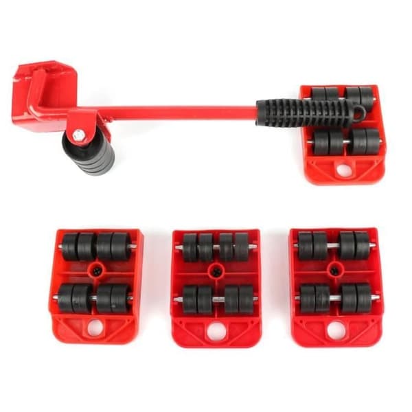 Portable Mover - Ej specificerat - 5-delat bärset - Röd - A3stål + ABS - 1,1 kg