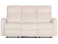 Miniatyrbild 4 av 11: Soffgrupp Manuell Lutningsfunktion Vit Sammetsklädsel 3 och 2-sits Fåtölj Soffa Modern Design Avslappningsfunktion