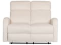 Miniatyrbild 8 av 11: Soffgrupp Manuell Lutningsfunktion Vit Sammetsklädsel 3 och 2-sits Fåtölj Soffa Modern Design Avslappningsfunktion