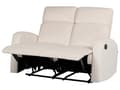 Miniatyrbild 10 av 11: Soffgrupp Manuell Lutningsfunktion Vit Sammetsklädsel 3 och 2-sits Fåtölj Soffa Modern Design Avslappningsfunktion