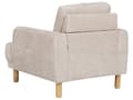 Pikkukuva 11 / 11: Sohvaryhmä beige bukleekangas verhoiltu puujalat neljälle nappikoristeltu olohuoneen retro minimalistinen tyyli