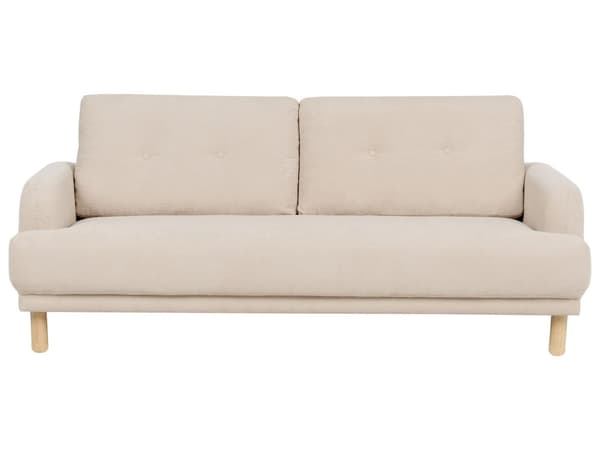Sofasæt Beige Fløjl 4 Personers Sofagruppe Design Stue Indretning