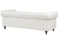 Miniatyrbild 11 av 11: Soffgrupp med tillhörande Fåtölj 4-sitsig Chesterfield Off-White Tuftad Klädsel i Polyestertyg Ben i Mörkt Trä Modern Design Vardagsrum