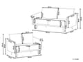 Miniatyrbillede 3 af 11: Sofasæt Beige Stof Polyester 5 Personers Sofagruppe Design Stue Indretning
