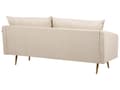 Miniatyrbillede 9 af 11: Sofasæt Beige Stof Polyester 5 Personers Sofagruppe Design Stue Indretning