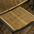 Miniatyrbillede 5 af 6: Rootz Polyrattan Havemøbler - Rattan Patio - Siddehynder - 3-delt sæde - Rygpuder - Faux Rattan - Metalramme - Polyester - Grøn - 47W x 48D cm