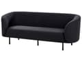 Miniatyrbillede 10 af 11: Sofasæt Sort Polyester 6 Personers Sofagruppe Design Stue Indretning