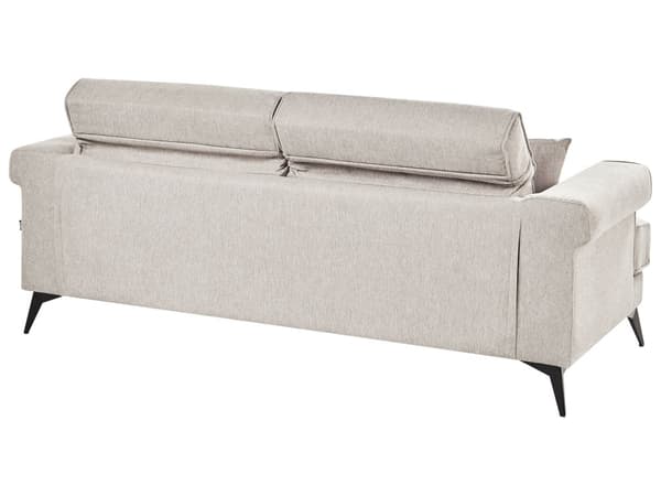 Soffgrupp 3-sits och 2-sits Taupe Tygklädsel med Justerbara Nackstöd Modern Stil Vardagsrumsmöbler
