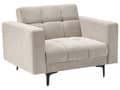 Miniatyrbillede 5 af 11: Sofasæt Beige Polyester 5 Personers Sofagruppe med Lænestole Splitback Sovefunktion Stue Indretning