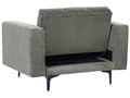 Miniatyrbillede 9 af 11: Sofasæt Grøn Polyester 5 Personers Sofagruppe med Lænestole Splitback Sovefunktion Stue Indretning