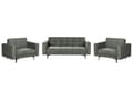 Miniatyrbillede 1 af 11: Sofasæt Grøn Polyester 5 Personers Sofagruppe med Lænestole Splitback Sovefunktion Stue Indretning