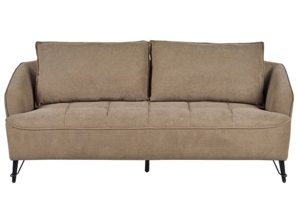Soffgrupp 2- och 3-sits Brun Tygklädsel Extra Kuddar Modern Stil Vardagsrumsmöbler
