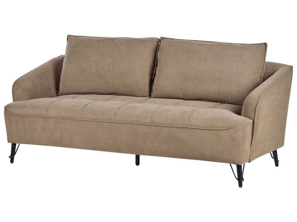 Soffgrupp 2- och 3-sits Brun Tygklädsel Extra Kuddar Modern Stil Vardagsrumsmöbler